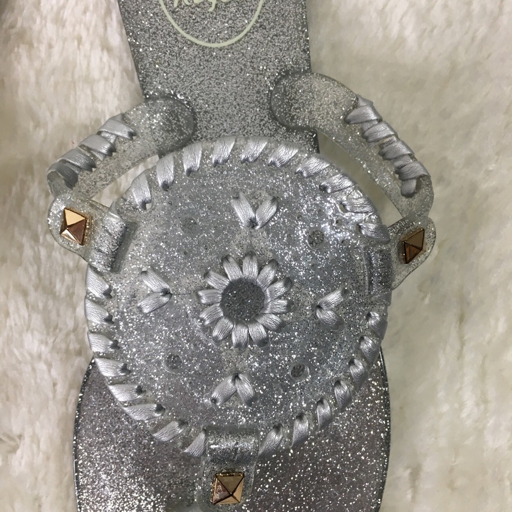 Jack Rogers Georgica Glitter Jelly Sandals Size 7 - Picture 3 of 8
